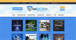 Desktop Screenshot of gamehosting.cz